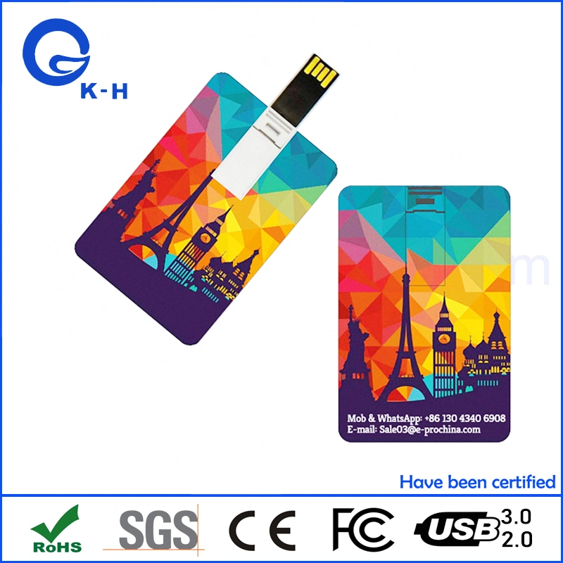 Classic Business Full Color Printing Card Flash Memory USB 2.0 3.0 16GB