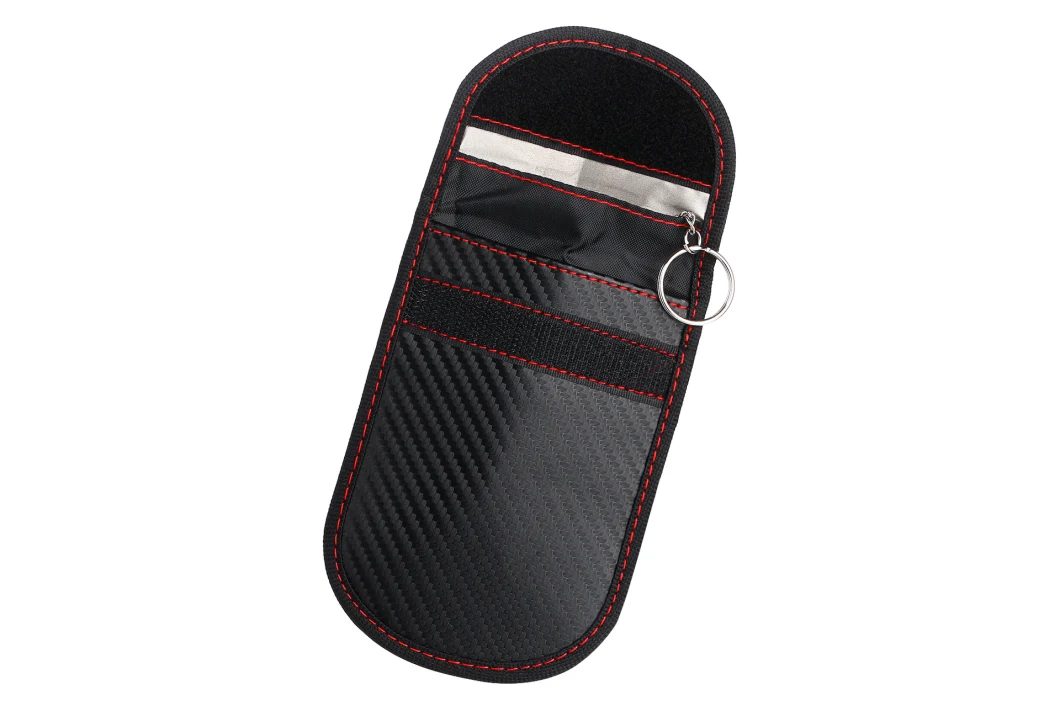 Car Key Signal Blocker Case Faraday Cage Fob Pouch Keyless RFID Blocking Bag leather