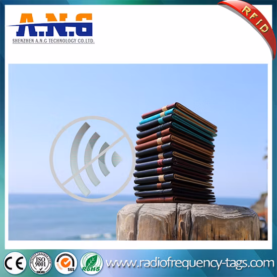 알루미늄 호일 종이로 만든 RFID 보호 슬리브/스캐너 보호 카드 인쇄